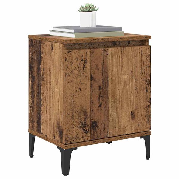 vidaXL Nachttisch Altholz 40 x 30 x 50 cm Holzwerkstoff