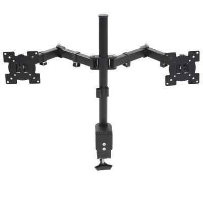 vidaXL Monitor-Tischhalterung 32" Doppelarm Höhenverstellbar