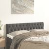 vidaXL Kopfteile Dunkelgrau 160x7x78/88 cm Samt
