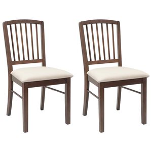 vidaXL Esszimmerst&uuml;hle 2 pcs Hellbraun 50 x 52,5 x 91 cm