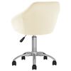 vidaXL Esszimmerst&uuml;hle 4 Stk. Drehbar Creme Stoff