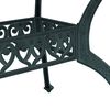 vidaXL 5-tlg. Garten-Essgruppe Gr&uuml;n Aluminiumguss