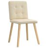 vidaXL Esszimmerst&uuml;hle 6 Stk. Creme Stoff