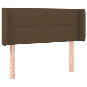vidaXL Kopfteil mit Ohren Dunkelbraun 83x16x78/88 cm Stoff