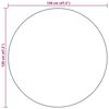 vidaXL Outdoor-Teppich ARAKIL Wei&szlig; und Schwarz &Oslash;120 cm PP
