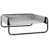 vidaXL Hundebett Hellgrau 57 x 57 x 24 cm Stahl