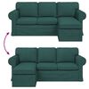 vidaXL Sofa Dunkelgr&uuml;n