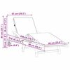 vidaXL Sonnenliege Beige 200 x 67 x 84 cm Massivholz Akazie