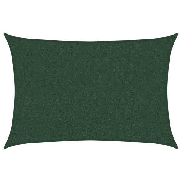 vidaXL Sonnensegel 160 g/m&sup2; Dunkelgr&uuml;n 2,5x3,5 m HDPE