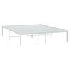 vidaXL Bettgestell Metall Wei&szlig; 140x200 cm