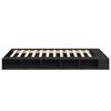 vidaXL Bettgestell Schwarz 120x190 cm Holzwerkstoff