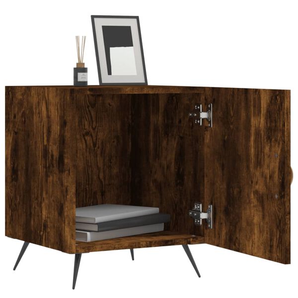 vidaXL Nachttische 2 Stk. R&auml;uchereiche 40x40x50 cm Holzwerkstoff