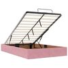 vidaXL Ottoman-Bett mit Matratzen & LEDs Rosa 120x190 cm Samt