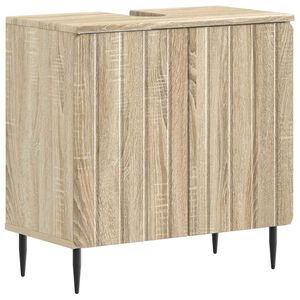 vidaXL Waschbeckenschrank ZWOLLE Sonoma-Eiche 59,5 x 31,5 x 59 cm
