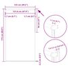vidaXL Verdunkelungsrollo Wei&szlig; 125x175 cm Stoffbreite 121,6 cm