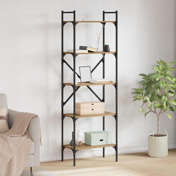 vidaXL B&uuml;cherregal Artisan-Eiche 56 x 32 x 174 cm Holzwerkstoff