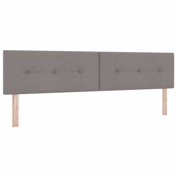 vidaXL Kopfteil mit Kopfteil Taupe 200 cm Kunstleder