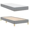 vidaXL Boxspringbett mit Matratze Hellgrau 100 x 200 cm Stoff