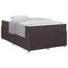 vidaXL Bettrahmen Dunkelbraun 120 x 190 cm Stoff