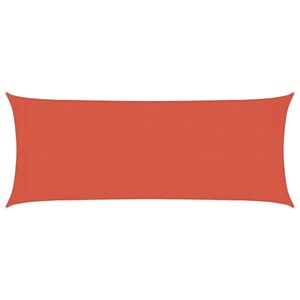 vidaXL Sonnensegel 160 g/m&sup2; Terrakottarot 2x5 m HDPE