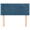 vidaXL Kopfteil Dunkelblau 100x5x78/88 cm Samt