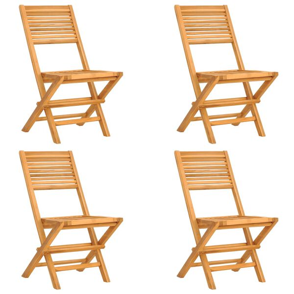 vidaXL 5-tlg. Garten-Essgruppe Massivholz Teak