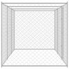 vidaXL Hundek&auml;fig Silber 600 x 200 x 200 cm Verzinkter Stahl