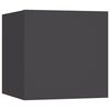 vidaXL 4-tlg. TV-Schrank-Set Grau Holzwerkstoff