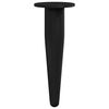 vidaXL M&ouml;belbeine 12 pcs Schwarz &Oslash; 40 x 98 mm Eisen