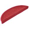 vidaXL Stufenmatten 20 Stk. 56x17x3 cm Rot Halbrund