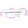 vidaXL Bettgestell ohne Matratze Braun Eiche 75x190 cm Holzwerkstoff