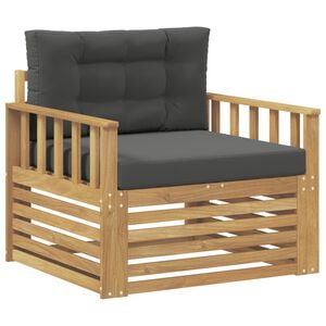 vidaXL Outdoor-Sofa Polyester Wei&szlig;