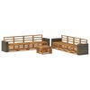 vidaXL Sofagarnituren 9 pcs Massivholz Akazie