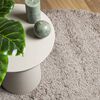 vidaXL Shaggy-Teppich PAMPLONA Hochflor Modern Beige &Oslash; 80 cm