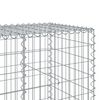 vidaXL Gabione mit Deckel 450x100x100 cm Verzinktes Eisen