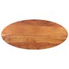 vidaXL Tischplatte 110x40x2,5 cm Oval Massivholz Akazie