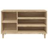 vidaXL Schuhregal Sonoma-Eiche 102x36x60 cm Holzwerkstoff