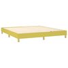 vidaXL Boxspringbett mit Matratze & LED Gr&uuml;n 180x200 cm Stoff