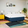 vidaXL Bettgestell ohne Matratze Blau 200x200 cm Stoff