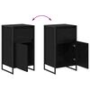 vidaXL Sideboard Schwarz Eichen-Optik 81 x 36 x 150.5 cm Holzwerkstoff
