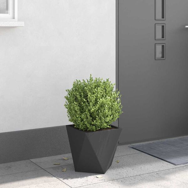 vidaXL Pflanzk&uuml;bel Schwarz 30 x 30 x 30 cm Stahl