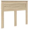 vidaXL Bettrahmen mit Kopfteil Sonoma-Eiche 135 x 190 cm Holzwerkstoff
