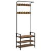 vidaXL Garderobenst&auml;nder Altholz 75 x 34 x 184 cm Holzwerkstoff