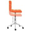 vidaXL Esszimmerstuhl Drehbar Orange Kunstleder
