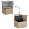 vidaXL Garten-Sofa-Set 10 pcs Beige und Hellgrau