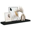 vidaXL Schweberegal Schwarz 90x23,5x3,8 cm MDF