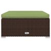 vidaXL 13-tlg. Garten-Lounge-Set mit Kissen Poly Rattan Braun