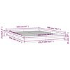 vidaXL Massivholzbett mit LEDs 160x200 cm