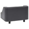 vidaXL Hundesofa Grau 67x52x40 cm Kunstleder