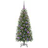 vidaXL K&uuml;nstlicher Weihnachtsbaum mit 150 LEDs Gr&uuml;n 120 cm PE und PVC